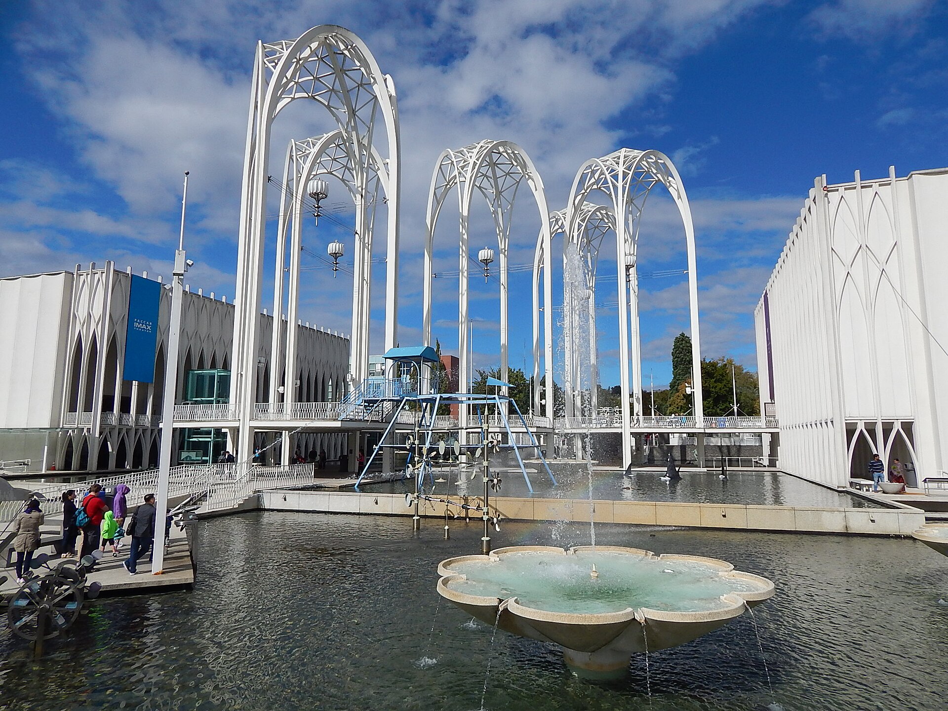 Pacific Science Center arches from the 1962 World’s Fair